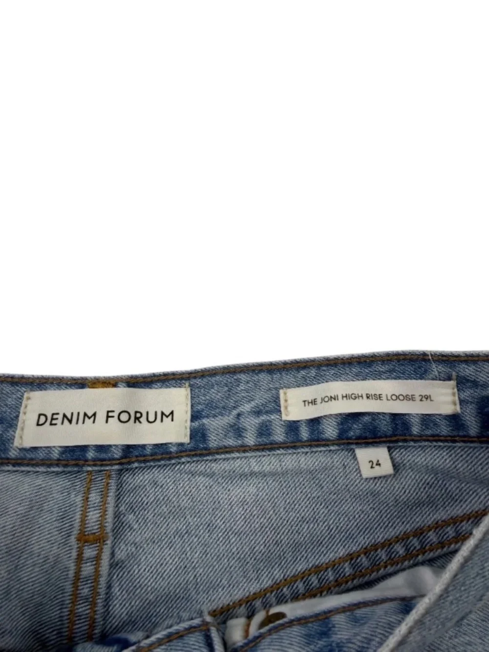 Denim Forum The Joni High Rise Loose Jeans Light Wash Size 24 29L